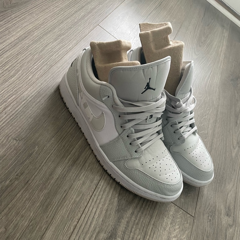 Men 2021 Air Jordan 1 Low SE GS White Camo